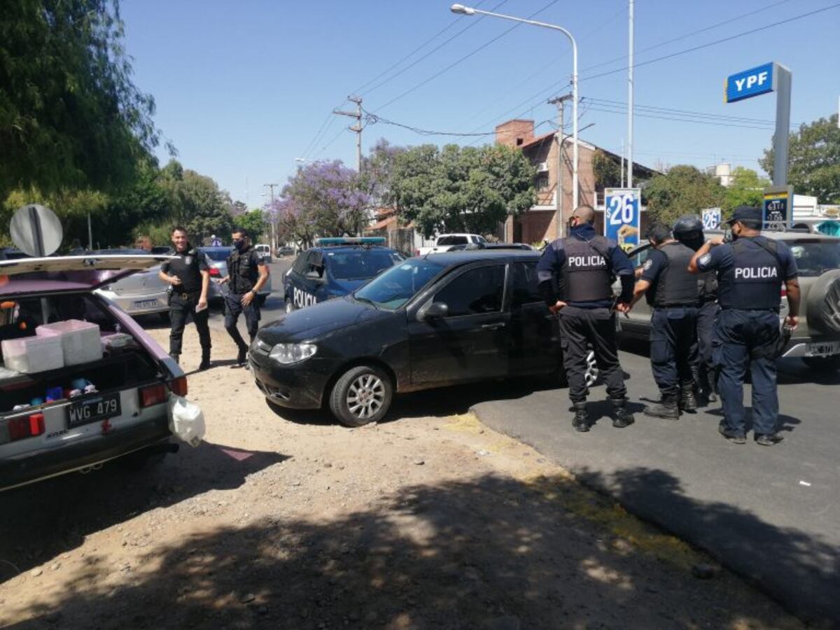 Persecución y tiroteo en Dorrego\u002E Foto: Matías Pascualetti\u002E