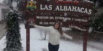 Las nevadas llegaron al sur provincia y agosto se despide con un paisaje vestido de blanco\u002E