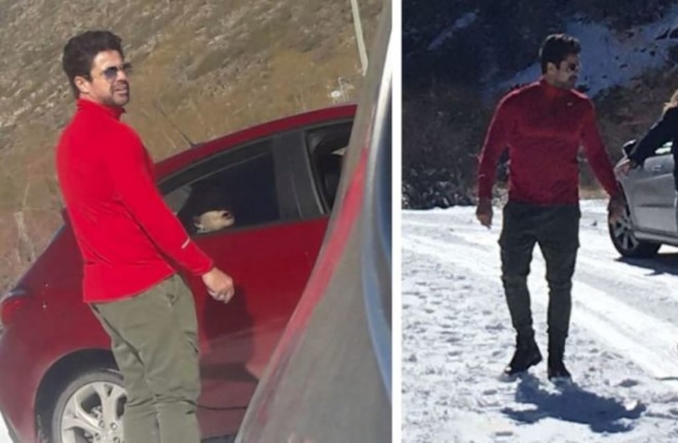 Luciano Castro ayudó a una familia que se había quedado atascada en la nieve