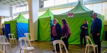 Ya está operativa la sede de Talleres, el primer club marplatense que recibirá pacientes con coronavirus (Foto: Prensa MGP)