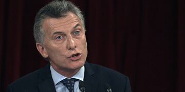 Argentina's President Mauricio Macri, delivers a speech during the inauguration of the 135th period of ordinary sessions at the Congress in Buenos Aires on March 1, 2017. / AFP PHOTO / JUAN MABROMATA congreso mauricio macri parlamento inicio sesiones ordinarias asamblea legislativa presidente discurso inauguracion asamblea legislativa