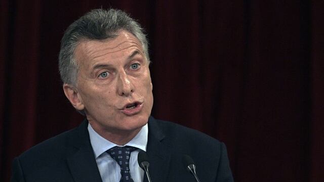 Argentina's President Mauricio Macri, delivers a speech during the inauguration of the 135th period of ordinary sessions at the Congress in Buenos Aires on March 1, 2017. / AFP PHOTO / JUAN MABROMATA congreso mauricio macri parlamento inicio sesiones ordinarias asamblea legislativa presidente discurso inauguracion asamblea legislativa