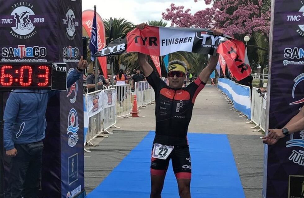 Un cordobés ganó el Half Triatlón Madre de Ciudades