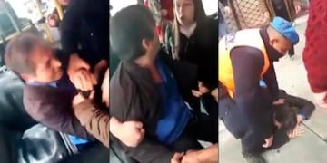 Un depravado fue escrachado cuando acosaba a una señora en un colectivo de la línea 33\u002E