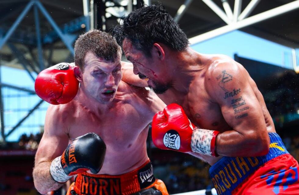 Pacquiao perdió ante Horn el título de peso welter de la OMB