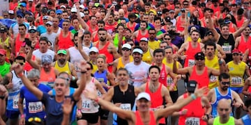 Maratón 42K de Buenos Aires\u002E (Foto: Clarín)