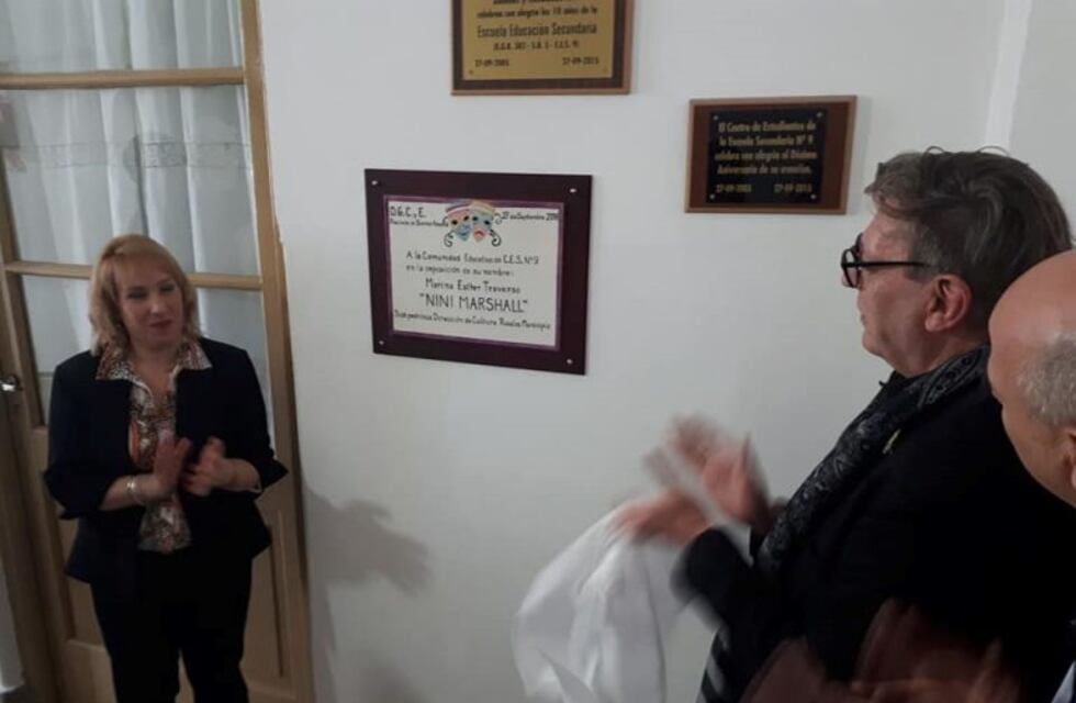 La Escuela Secundaria 9 recibió el nombre de Niní Marshall