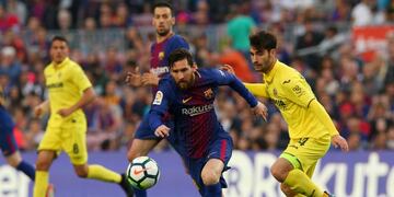 Con Messi, Barcelona le ganó 5-1 a Villarreal\u002E Foto: REUTER\u002E