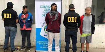 Los tres detenidos por el crimen en Virrey del Pino\u002E (crédito: Crónica)