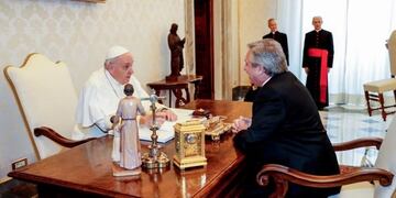 El presidente Alberto Fernández se reunió con el papa Francisco en el Vaticano\u002E