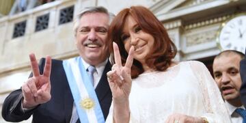 Alberto Fernandez y Cristina Kirchner\u002E (DPA)