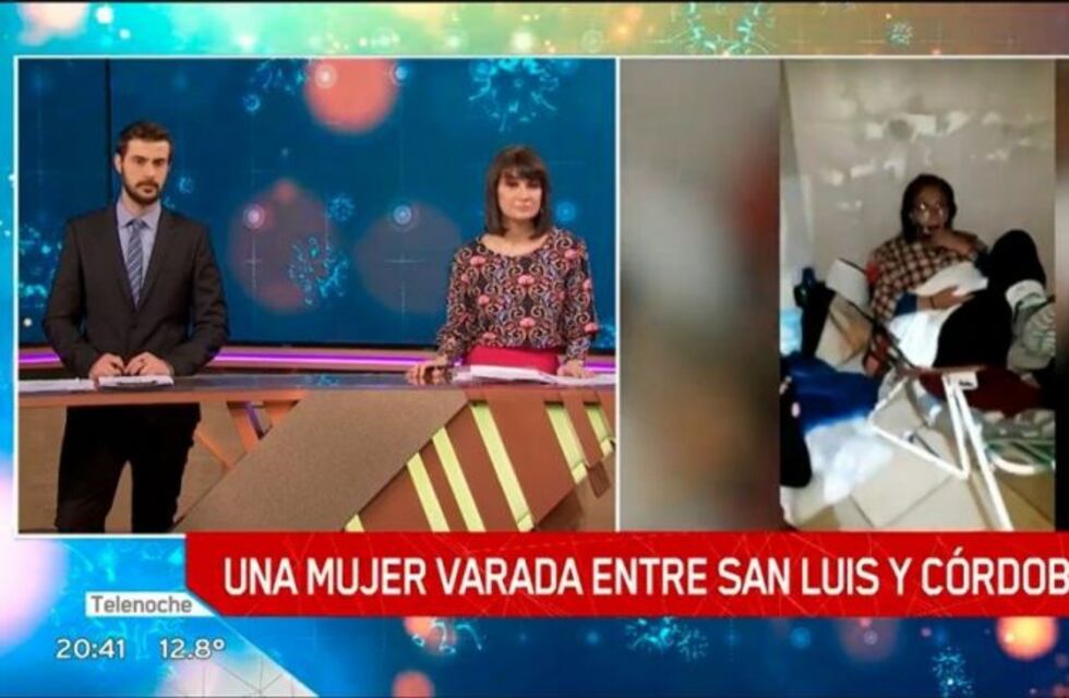 Una mujer duerme en una garita entre el límite de San Luis con Córdoba