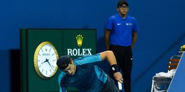 Guido Pella perdió en semifinales del ATP de Doha ante Andrey Rublev\u002E Foto: EFE\u002E