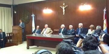 Inauguraciu00f3n del au00f1o judicial en el Poder Judicial de Santa Fe.