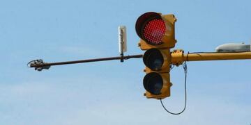 semáforo rojo