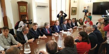 El encuentro concluyó alrededor de las 11 en la Casa Gris\u002E (@rdenoticias919)