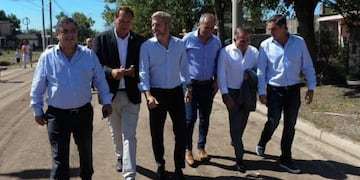 Rogelio Frigerio junto a Ramón Mestre, Luis Juez, Héctor Baldassi y Mario Negri\u002E