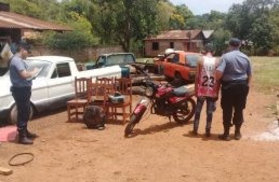 Detuvieron a un sujeto por robar una moto y múltiples elementos de una vivienda