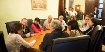 Corpacci habló con los referentes de Unidad Ciudadana que llegaron a la provincia\u002E