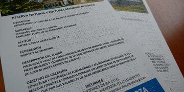 Sistema Braille en áreas de recursos naturales\u002E