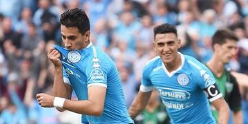 El paraguayo anotó contra el Halcón y se habría ganado un lugar para el domingo en Núñez\u002E En dupla con Matías Suárez\u002E