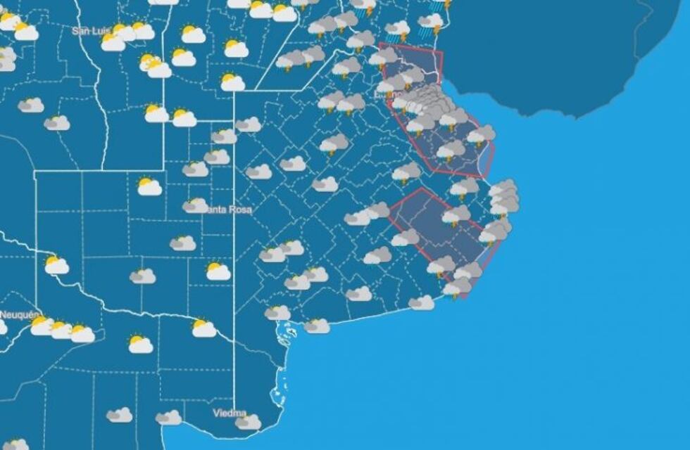 Anticiparon fuertes tormentas para las próximas horas en Mar del Plata