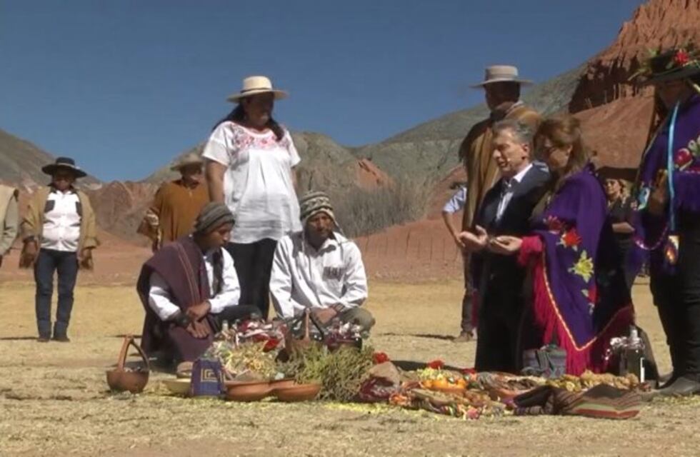 En Jujuy, Macri y Morales rinden tributo a la Pachamama