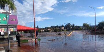 Creciente en el río San Antonio