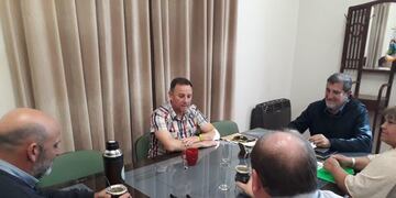 Reunión de municipales con el Intendente de Viedma\u002E