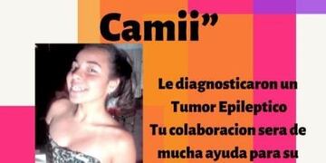 Camila Bariffo fue diagnostica de un tumor\nCrédito: Facebook