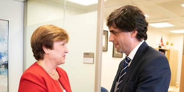 Imagen archivo\u002E Kristalina Georgieva recibió a Hernán Lacunza: “Queremos que Argentina tenga éxito\u002E Foto: prensa Ministerio de Hacienda\u002E