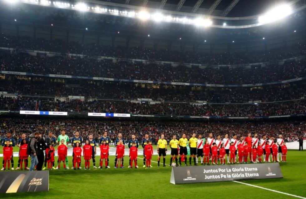 Copa Libertadores: así sonó el himno argentino en el Santiago Bernabéu