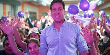 Arturo Rojas- Intendente electo durante la noche del domingo