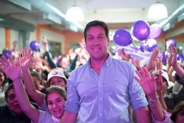 Arturo Rojas- Intendente electo durante la noche del domingo