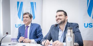 Walter Vuoto y Matías Rodriguez junto al Fondo de Capital Social (FONCAP), presentación de nueva línea de microcréditos productivos para pequeños emprendedores\u002E