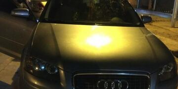 El Audi que manejaba el sospechoso