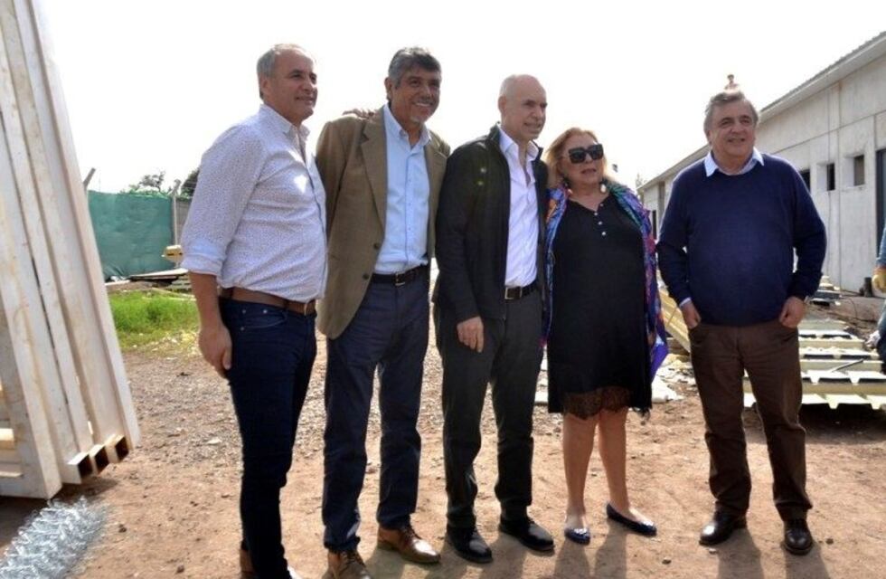 El Gato Romero recibió a Carrió y Larreta en Villa Allende