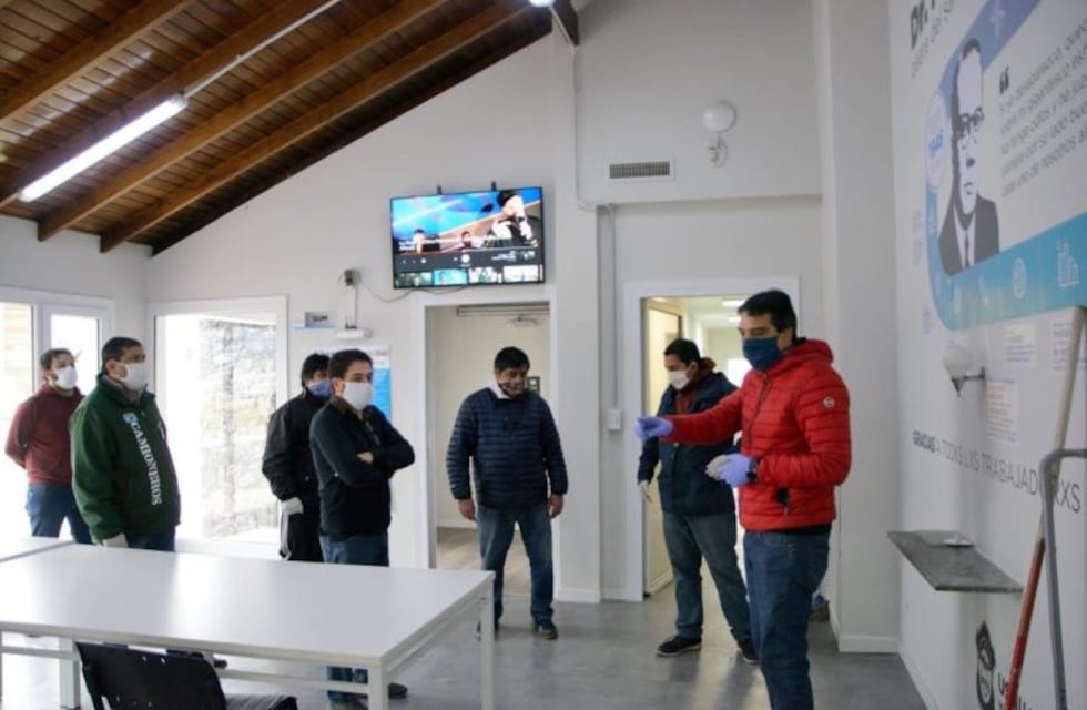 El Polo Sanitario fue recorrido por los gremios que integran la Mesa Sindical.