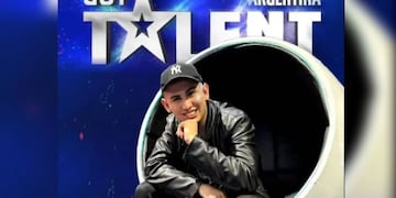 Emanuel Carrizo presentó una coreografía que recuerda el triunfo de la selección argentina.