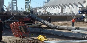 El accidente se produjo en el sector que se está ampliando en la empresa Renova de Timbúes\u002E