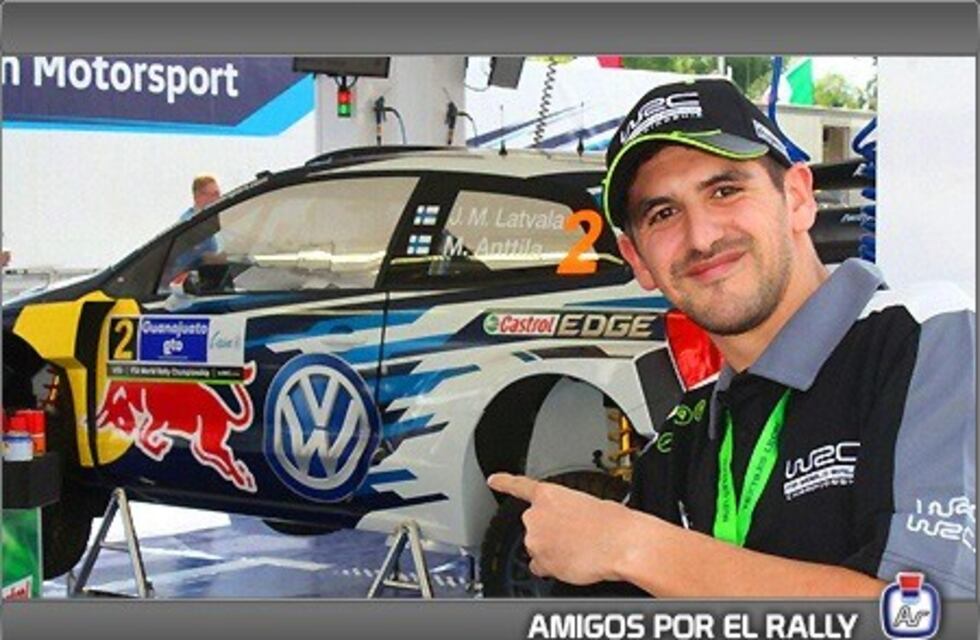 Pablo Casas de Arroyito estará como navegante en la cuarta fecha del Rally Cordobés