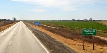 Límite San Luis, Ruta Nacional 7