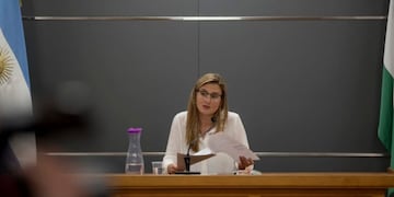 La jueza Romina Martini rechazó la formulación de cargos contra la madre acusada de asesinar a su bebé recién nacido\u002E Foto: Marcelo Martinez\u002E