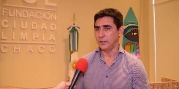 Roberto Acosta, presidente de la Liga Chaqueña de Fútbol.