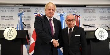 Boris Johnson y Jorge Faurie
