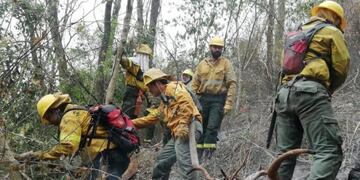 Brigadistas combaten incendios forestales en jujuyIMAGEN ILUSTRATIVA