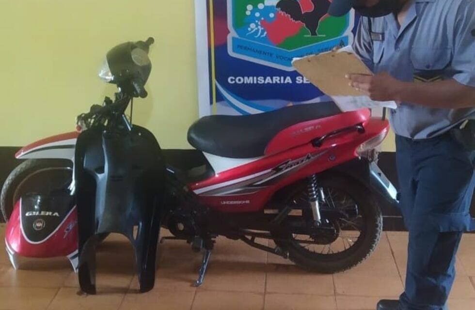 Una moto robada apareció en un taller mecánico y fue secuestrada