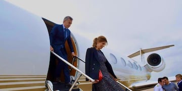 Mauricio Macri y los reyes de España\u002E