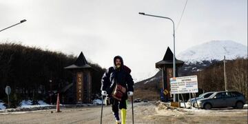 Yeslie Aranda: el venezolano que con una sola pierna camino desde su país a Ushuaia para inspirar a sus compatriotas