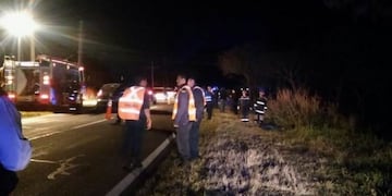 Zona del accidente donde murió un motociclista en Goya al impactar contra un caballo\u002E
